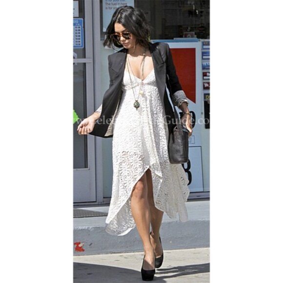 Jens Pirate Booty Floral French Lace High-Low Dress - Boho Fairy Coastal Cowgirl - Picture 3 of 10